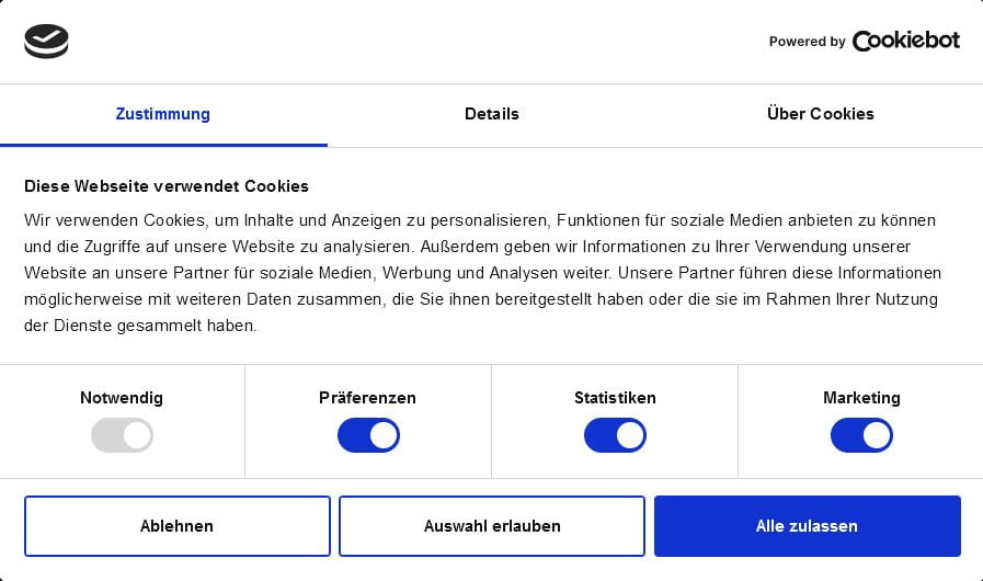 Webdesign Neckar Odenwald Kreis - cookiebanner muster