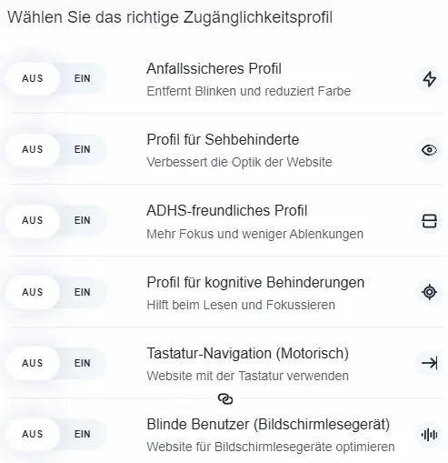 Barrierefreiheit Accessibility Tools 1