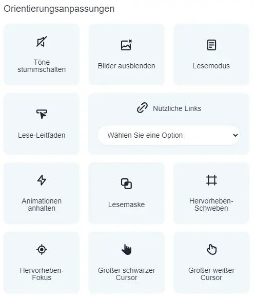 Barrierefreiheit Accessibility Tools 4