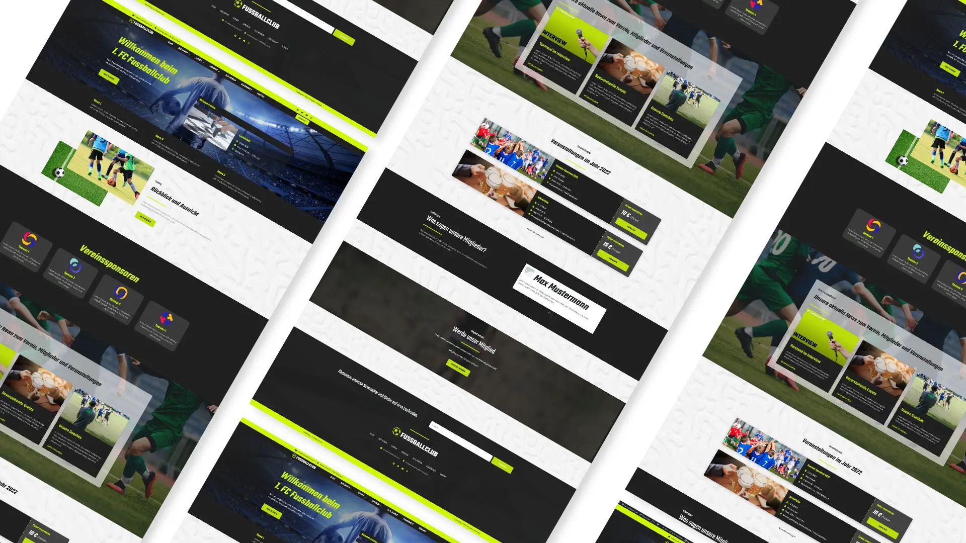 Webdesign Neckar Odenwald Kreis - Fussball Musterwebsite
